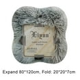 thumbnail image 3 of Kokovifyves Homes and Gardens Home Textile Soft Warm Shaggy Faux Throw Blanket Sofa Double Bed Blanket, 3 of 6