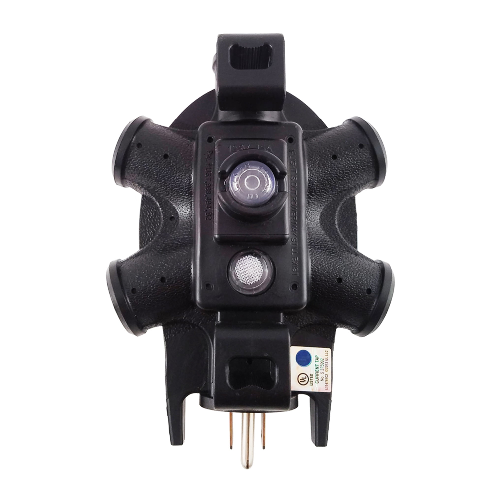 Uninex Outdoor/Indoor Heavy Duty 15Amp Grounded 5 Way Outlet Converter