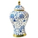 thumbnail image 1 of Tarro de azul y blanca para jengibre, florero de cerámica, centro de mesa Vintage Chinoiserie para entrada, decoración del hogar, 1 of 8