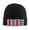Black, variant on Half Mexican Half America Beanie Hat Men Women Warm Printed Cap Knit Beanies Hats Outdoor Winter Black