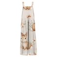 thumbnail image 6 of Easter Jumpsuit Overalls for Women Cute Bunny Egg Print Wide Leg Overalls Casual Spring Summer Outfits Long Baggy Easter Jumpsuits with Pockets, 6 of 6
