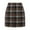 Brown, variant on Inleife Women's High-Waisted Plaid Printed Skirts Casual Elegant Business Sets Green L