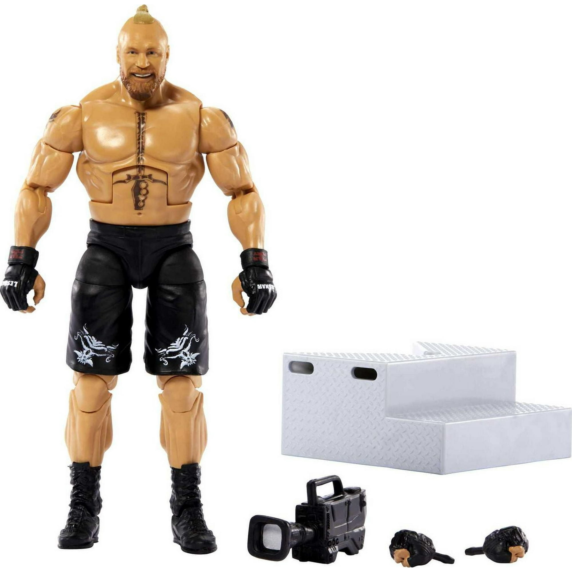 WWE Brock Lesnar Elite Collection Action Figure, 6-inch Posable