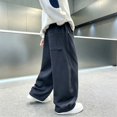 thumbnail image 6 of Teen Boys Sweatpants Wide Leg Baggy Pants Open Bottom Athletic Sweat Pants Casual Kids Youth Boys' Pants Pockets Size 5‐16 Years, 6 of 8