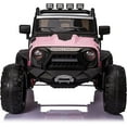 Kids Electric Ride On Car Jeep with Remote Control 24V, 3Speed, LED Lights, 2 Seaters