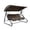 Coffee, variant on Outdoor Swing Canopy Replacement,2 3 Seater Universal Patio Swing Cover,Waterproof Top Cover for Porch,Garden Canopy Awning