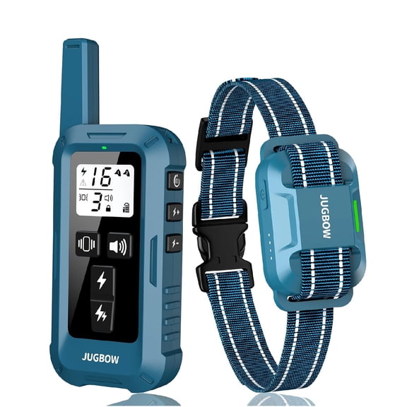 Jugbow Dog Shock Collar - 4200FT Dog Training Collars with Remote, IPX8 Waterproof E-Collar with 4 Training Modes, Security Lock, Rechargeable ShockCollar for Dogs 5-120lbs