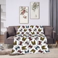 thumbnail image 7 of KLL Fleece Blanket Plush Throw Blanket Bulldog Sunglasses Face ,Soft Fuzzy Cozy Flannel Blanket for Couch Sofa Bed.(80"x60" ), 7 of 7