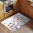 thumbnail image 2 of Spring Floral Entryway Rug 2'x3'&nbsp; Non Slip Front Door Mats, Elegant Pastoral Flowers Botanical Entrance Rugs Indoor Outdoor Carpet, Washable Floor Mats Small Area Rug for Bedroom Kitchen, 2 of 8