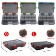 thumbnail image 2 of Caja de pesca señuelo portátil impermeable cebo gancho cajas herramienta (grande) verde, 2 of 6