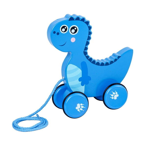HILABEE Pull Along Toy Animal Push and Pull Toy Baby Toy Indoor Outdoor Activity Running Dinosaur
