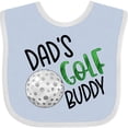thumbnail image 3 of Inktastic Dad's Golf Buddy with Golf Ball Boys or Girls Baby Bib, 3 of 4