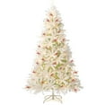 thumbnail image 1 of Gymax 7 FT Pre-Lit Artificial Christmas Tree w/855 Snow Flocked Branch Tips, 1 of 9