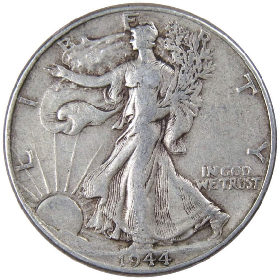 1944 Liberty Walking Half Dollar VF Very Fine 90% Silver 50c US Coin Collectible