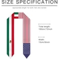 thumbnail image 6 of Mexico United States Flag Graduations Stole International Student Stole Pride Graduate Shawls, 6 of 6