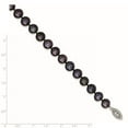thumbnail image 2 of 925 Sterling Silver Pearl Chain Necklace Rhod-plated 8-9 mm Black FWC 24 inch 8 to 9, 2 of 2