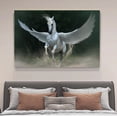 thumbnail image 4 of Fantasy Flying White Horse Canvas Poster Bedroom Decor Sports Landscape Office Room Decor Gift,Frame-style,08x12inch(20x30cm), 4 of 8