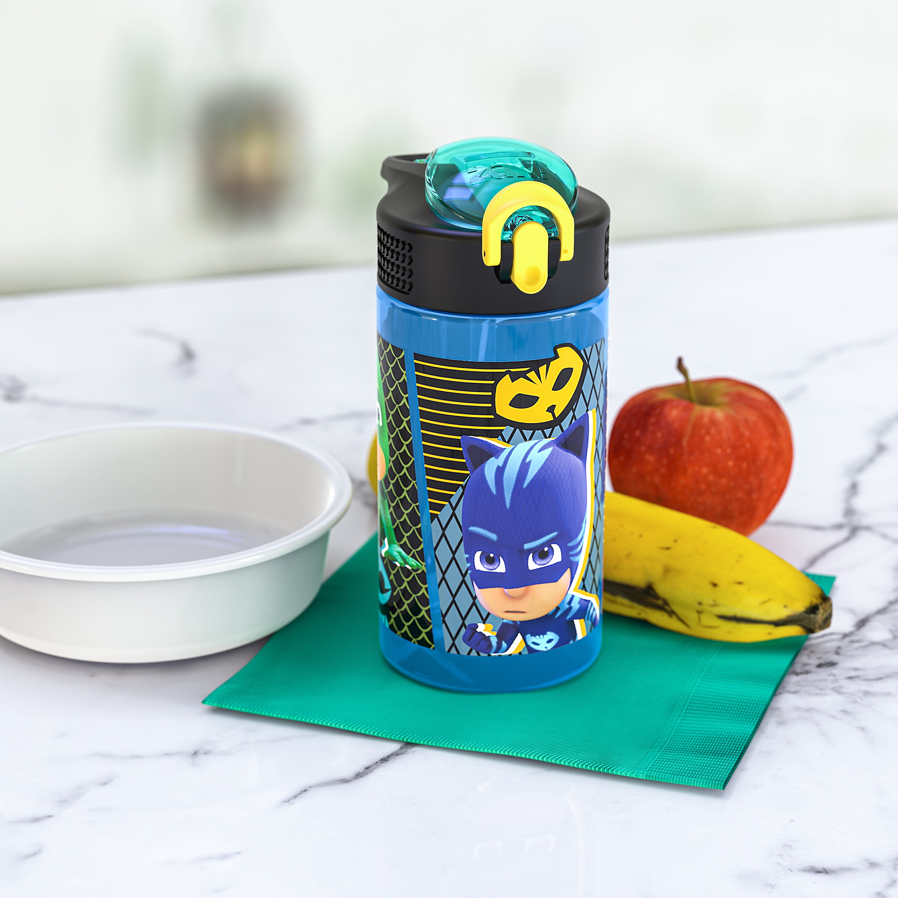 Zak Designs PJ Masks Kids Water Bottle with Spout Cover and Built-In  Carrying Loop, Durable Plastic, Leak-Proof Design for Travel (16 oz,  Non-BPA, Catboy & Owlette & Gekko), multicolor - Coupon Codes