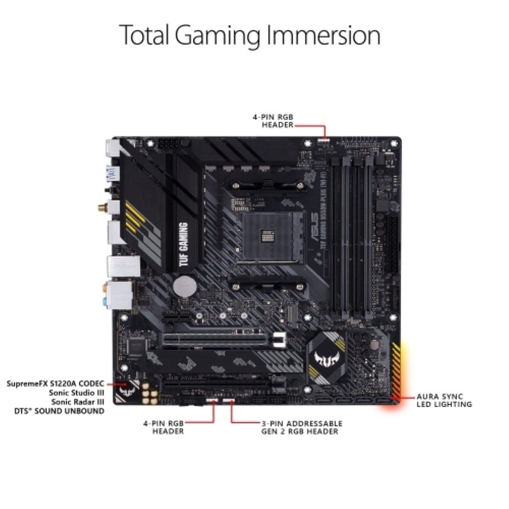 ASUS TUF GAMING B550M-PLUS (WiFi 6) AMD AM4 (3rd Gen Ryzen