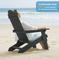 thumbnail image 5 of WINSOON Chaises Pliantes Adirondack Set de 2, Finition Noire, 5 of 5