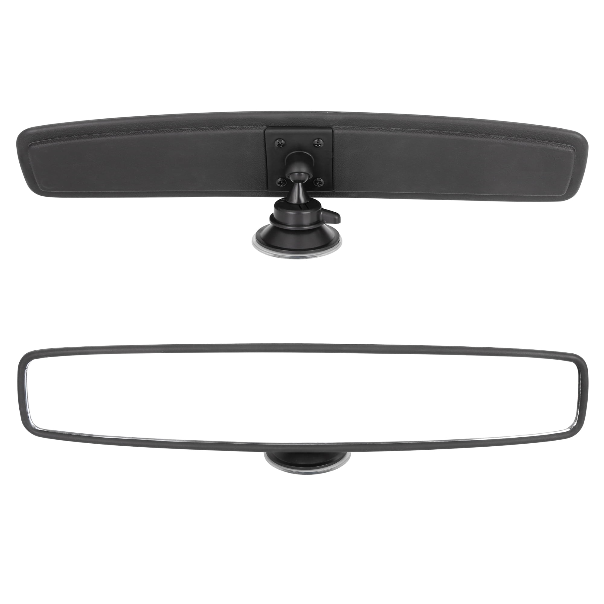 Unique Bargains Car Panoramic Rearview Mirror Wide Angle Interior Mirror with Suction Cup