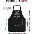 thumbnail image 3 of Don''t Make Me Poison You,Funny Chef Apron,Funny Apron cooking for Men & Women with 2 Tool Pockets,Adjustable Straps,Cooking Baking Apron,Kitchen Gifts for Men & Women,Bake Lover Gift, 3 of 4