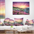 thumbnail image 4 of Designart Morning with Flowers in Mountains - Landscape Photography Throw Pillow - 12x20, 4 of 5