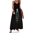 thumbnail image 1 of Vestido sin mangas con tabla optométrica de Snellen, vestido de fiesta, vestido de noche para mujer, 1 of 7
