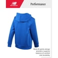 thumbnail image 4 of Sudadera con capucha New Balance para niños con forro polar de algodón suave, azul 8, 4 of 6