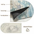 thumbnail image 6 of Blue Seahorse Coastal 2'x6' Runner Rugs for Hallway Kitchen Bedside Non Slip, Summer Beach Nautical Ocean Coral Vintage Entryway Rug Runners with Rubber Backing, Long Carpet Runner for Laundry Room, 6 of 8