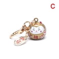 thumbnail image 4 of 1PC Japanese Cute Lucky Cat KeyChains Car Bag Decor Water Sound Bell Pendent Charm, 4 of 8