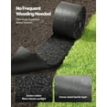 thumbnail image 6 of VEVOR Rubber Mulch Mat Roll, 2 Rolls 140 x 4.5 in, Recycled Rubber Permanent Mulch Edging Border, Natural-Looking Flower Barrier with Stakes, 0.5 in Thick Cuttable Garden Edgings for Landscaping, 6 of 9