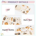 thumbnail image 3 of FORMRS Long Sleeve Top and Pants Pajama Set for Niños 2-Piece Sleepwear, Sizes 18M-8Y, Beige Fall Pumpkin, 3 of 6