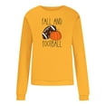 thumbnail image 4 of EQWLJWE Chandails en Molleton de Football Surdimensionnés pour Femmes Manches Longues Col Rond Chandails en Molleton Automne et Imprimé Citrouille Maillot Chandails en Molleton Costumes d'Halloween Hauts d'Entraînement pour Femmes, 4 of 5