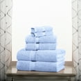 thumbnail image 3 of Premium Egyptian Cotton Highly Absorbent Assorted 6-Piece Plush Towel Set - 30" x 55", 20" x 30", 13" x 13", 3 of 9