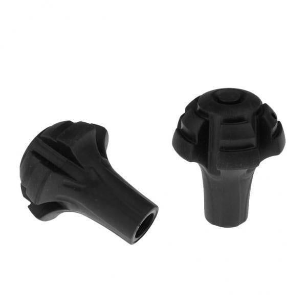 6x Protectores de Puntas de Bastón de Trekking de 2 Piezas, Puntas de Goma de Repuesto para La Mayoría Bastones de Trekking de Senderismo Estándar