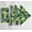 Green, variant on Vargottam Autumn Leaf Cotton Muslin Napkins - Set of 12, 20x20 Inches, White, Ideal for Romantic Dinners, Spring Gatherings, and Everyday Elegance - Machine Washable
