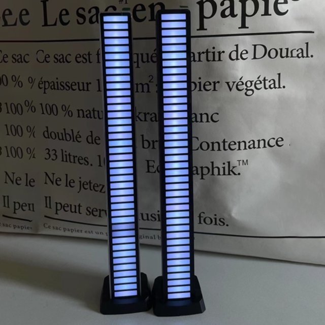 Luz De Ritmo Lámpara de ambiente musical RGB con barra de luz ambiental activada por voz de 40 LED de tubo colorido
