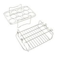 Steamer Rack Set Egg Steamer Rack Barbecue Skewer 304 Stainless Steel Safe for NINJA FOOD