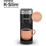 Keurig K-Slim Single Serve K-Cup Pod Coffee Maker, Multistream Technology, 3 Brew Sizes, Slim and Sleek Design, 46oz Removable Reservoir, Black