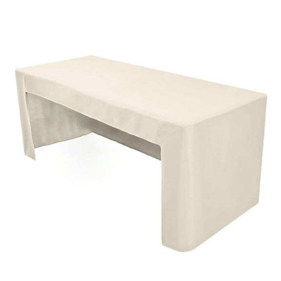 Fitted Tablecloth Polyester Open Back Table Cover Washable Table Cloth for Meeting Party Wedding Banquet Birthday Decor