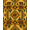 Golden Ochre Brown, Pattern 19, variant on ODIKA 8'x10' Washable Area Rug Non-Slip Chair-Friendly Mat Livingroom Neutral Wildlife Cabin Border Large Southwestern Motif Playful for Dining Room, Office, Lounge