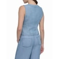 thumbnail image 2 of DKNY womens  Zip Front Tencel Vest Top, l, 2 of 3