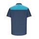thumbnail image 4 of Camisa Elvqul para Hombre Economicas Azul Celeste de Bloques de Color Manga Corta Solapa Botones, 4 of 5