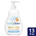 thumbnail image 2 of Dove Baby Rich Moisture Hypoallergenic Moisturizing Lotion Newborn Sensitive Skin, 13 oz, 2 of 9