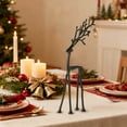 thumbnail image 3 of Christmas Decorations-Reindeer Christmas Decor Deer Tabletop Decoration, Black Reindeer Statues - Xmas Figurines - Elegant Indoor Holiday Decor - Table Centerpieces - Ideal for Living Room, 3 of 8