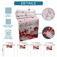 thumbnail image 6 of Pink Valentines Day Table Runner - 72 Inch Long Love Heart Eucalyptus Botanical Cotton and Linen Blended Dress Scarves Farmhouse Table Runner for Kitchen Dining, Coffee Table, 13" x 72", 6 of 8