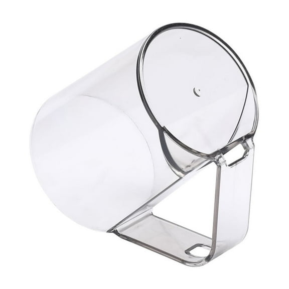 YIMWNYI Toothbrush Cup with Holder, Inverted Drain Design, Ergonomic Handle, Multi-Function Cup for Brushing Teeth & Drinking Water, Compact, Temperature Resistant, Bathroom Organizer