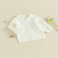 thumbnail image 2 of Infant Baby Boy Girl Knitting Cardigan Solid Color -Neck Button Closure Sweater Coat for Autumn 18-24 Months, 2 of 8