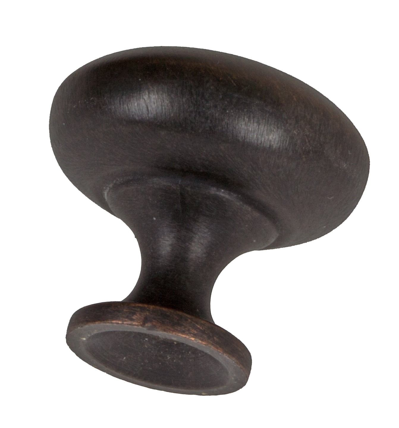 GlideRite 1.125 in. Solid Classic Round Cabinet Knobs, Oil Rubbed Bronze, Pack of 10